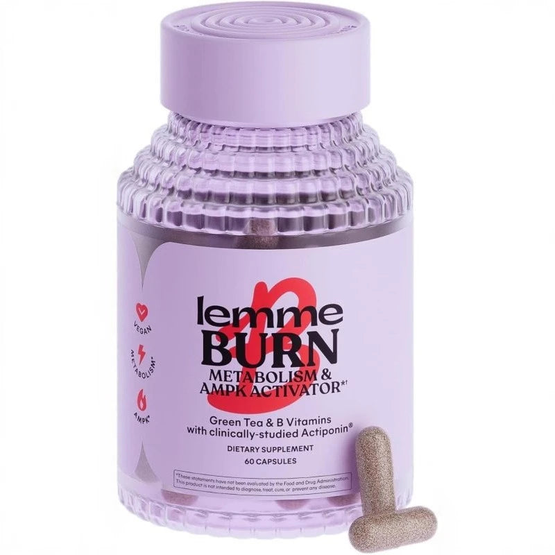 Belly Fat Burning Metabolism AMPK Activating Supplement for Men Women Actiponin Gynostemma Vitamins B6 B12 60 Capsules